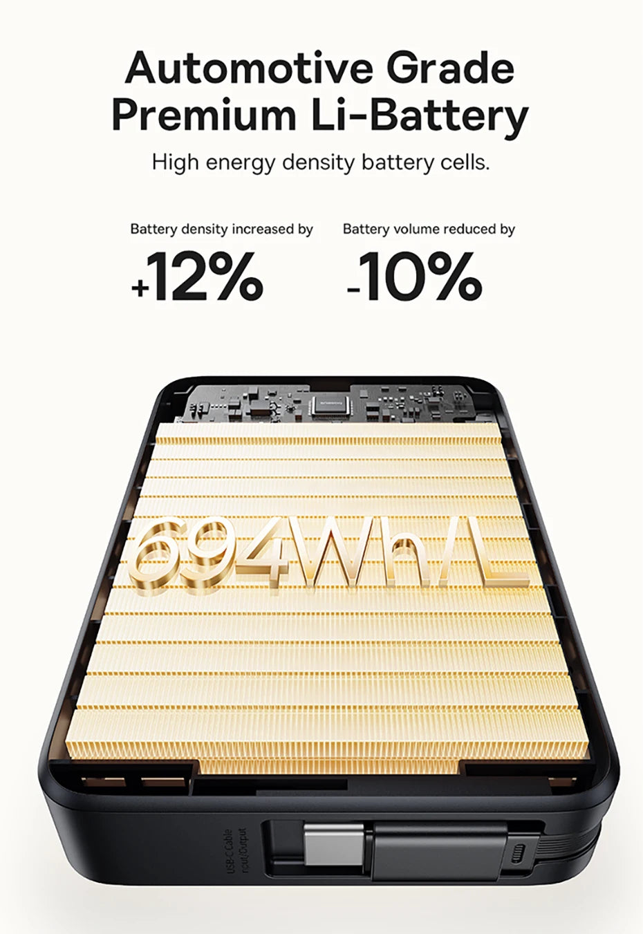 Baseus 45W Magnetic Power Bank – 10,000mAh with Kickstand