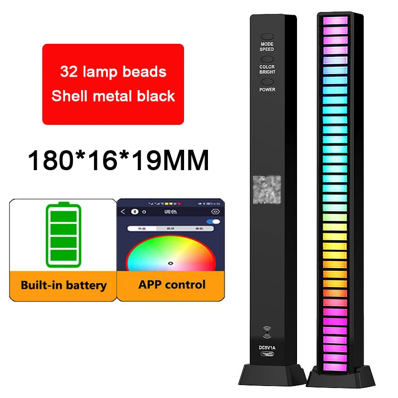 RGB LED Strip Desktop Light with Sound Control