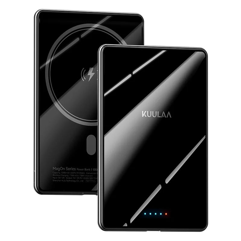 Slim KUULAA Magnetic Power Bank – Wireless for MagSafe