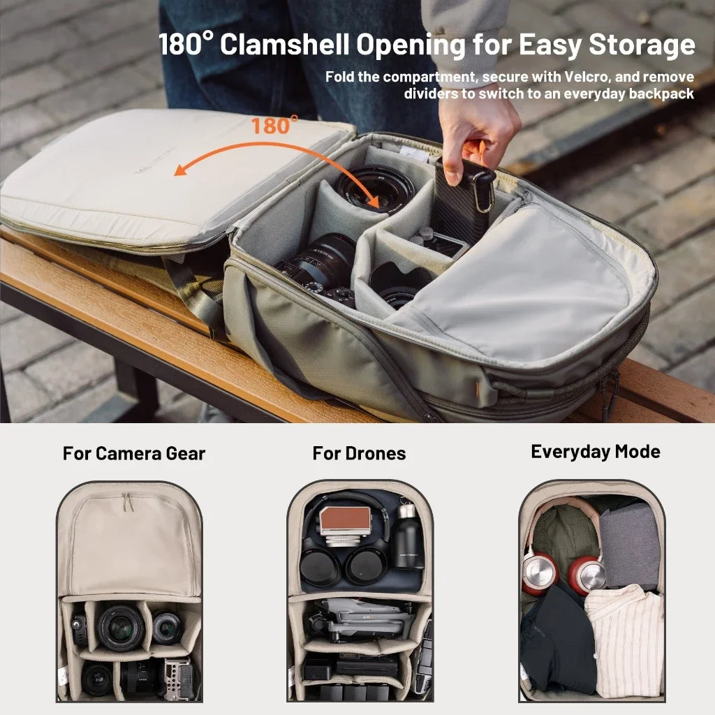 PGYTECH OneGo Lite Backpack – Camera & Drone Bag for Photography Gear