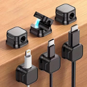 Magnetic Cable Clips 6pcs – Hidden Wire Management & Desktop Organizer