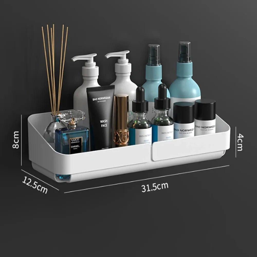 Convenience Wall Shelf – Bathroom & Kitchen Storage Organizer