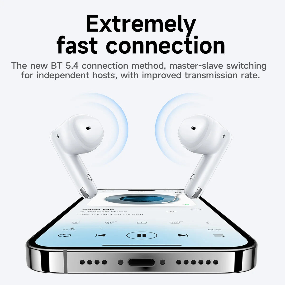 HOCO EQ28 TWS Wireless Earphones – Bluetooth HiFi Bass Earbuds with Microphone