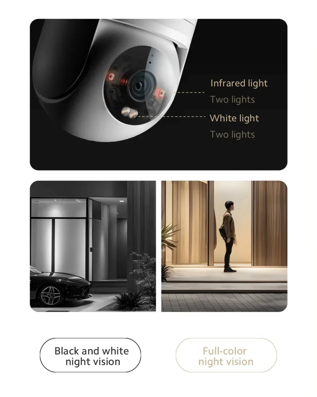 Xiaomi 2.5K HD Security Camera – Outdoor, Full-Color Night Vision, Sound & Light Alarm