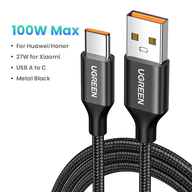 UGREEN USB-C SuperCharge Cable – Quick Charge 3.0