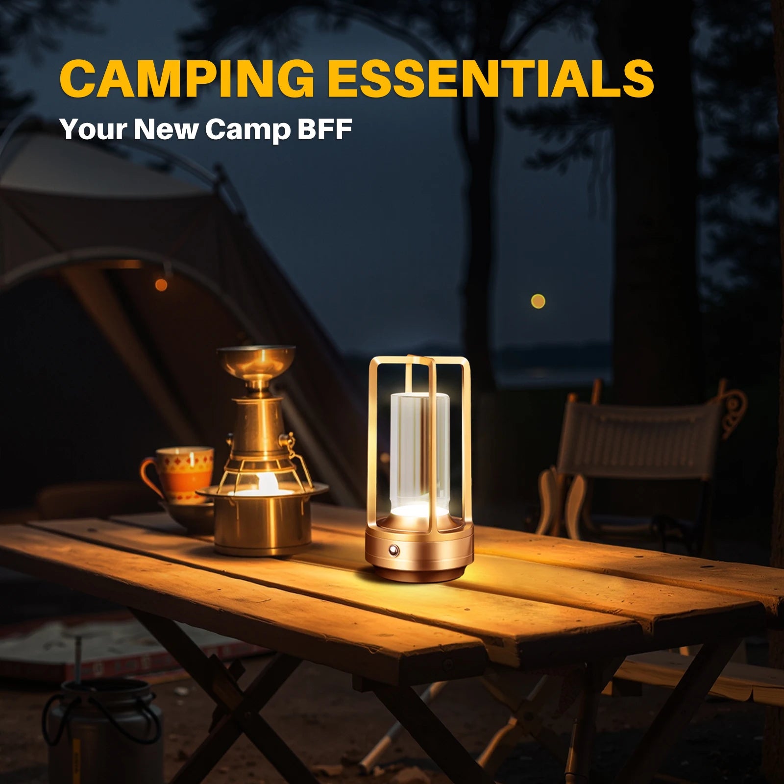 GGbingo Portable Cordless LED Table Lamp – Rechargeable Ambient Night Light