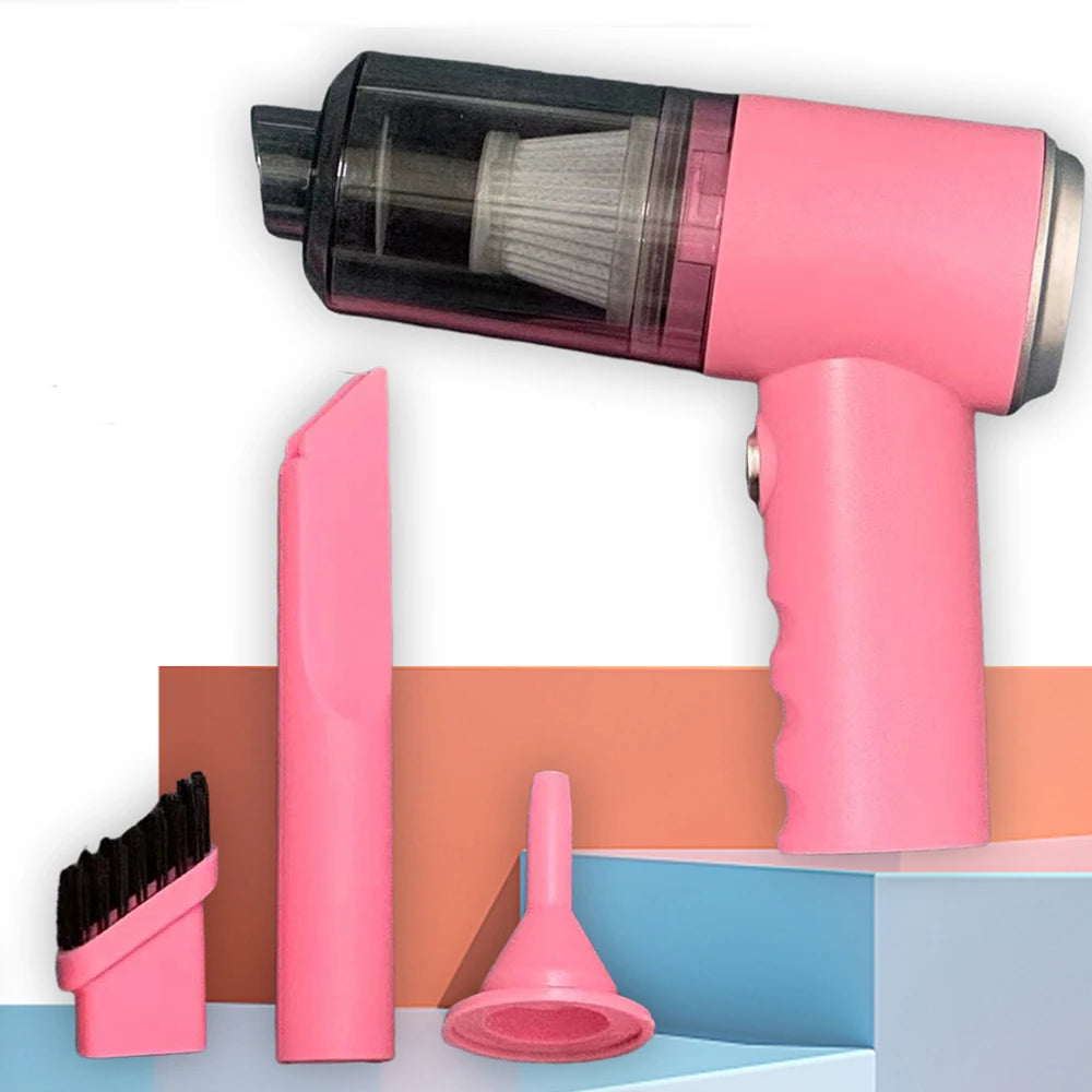 3-in-1 Car & Home Vacuum – USB Rechargeable