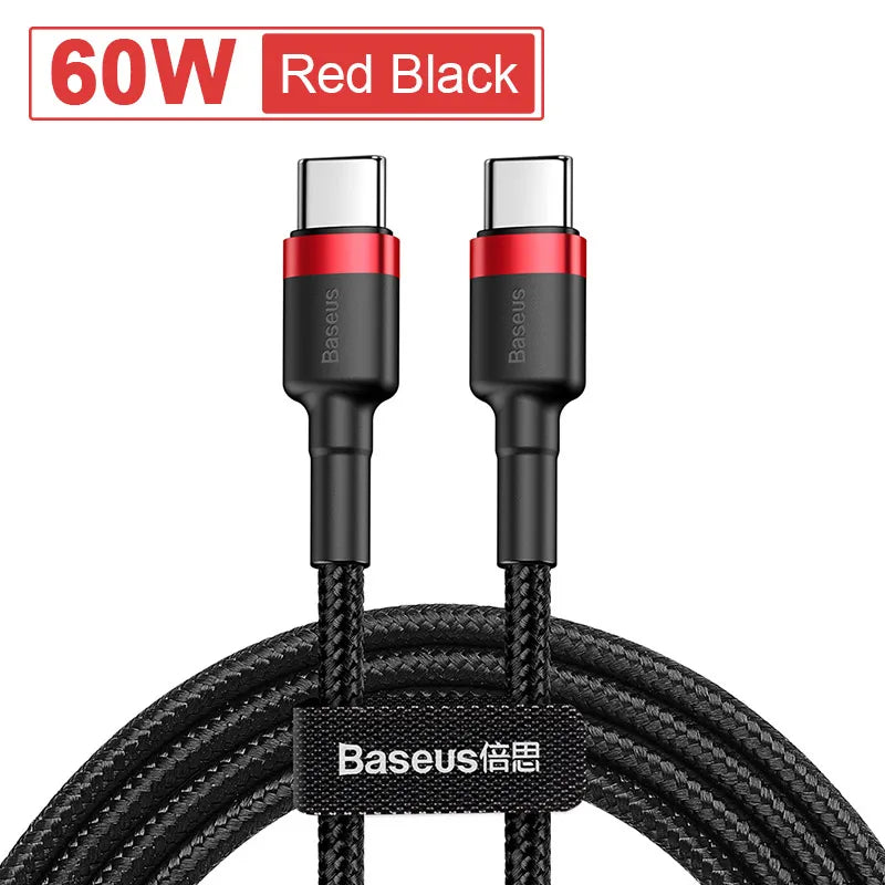 Baseus 100W USB-C Fast Charging Cable – MacBook & iPhone