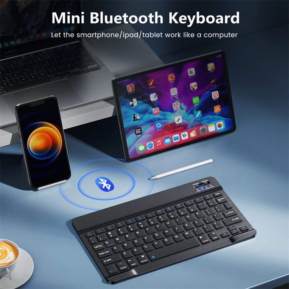 Wireless Keyboard Mouse Combo – iPad, Android, Windows Tablet, Multi-Language