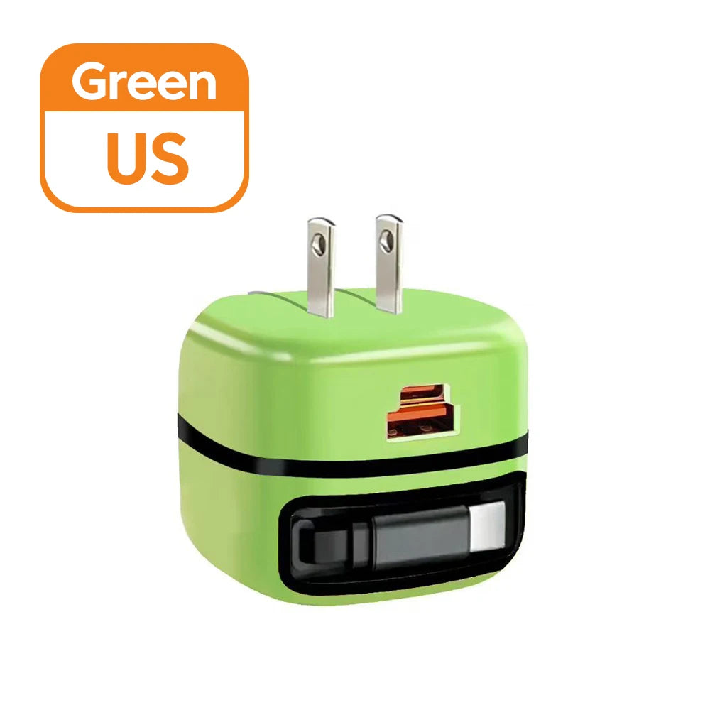 65W USB Type-C Travel Charger – Fast Charging for iPhone, Samsung & Laptops
