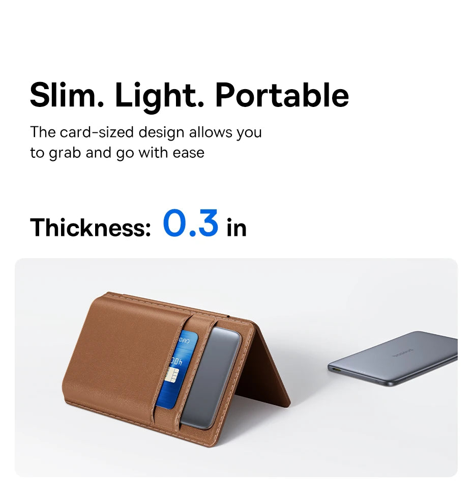 Ultra-Slim Baseus Magnetic Power Bank – 5000mAh