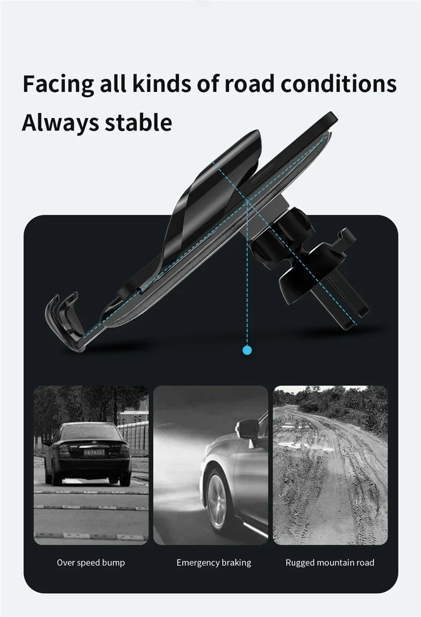 VIKEFON New Mirror Car Mobile Phone Holder Car Navigation Gravity Induction Support Clip-type Air Outlet Vehicle Bracket Mount
