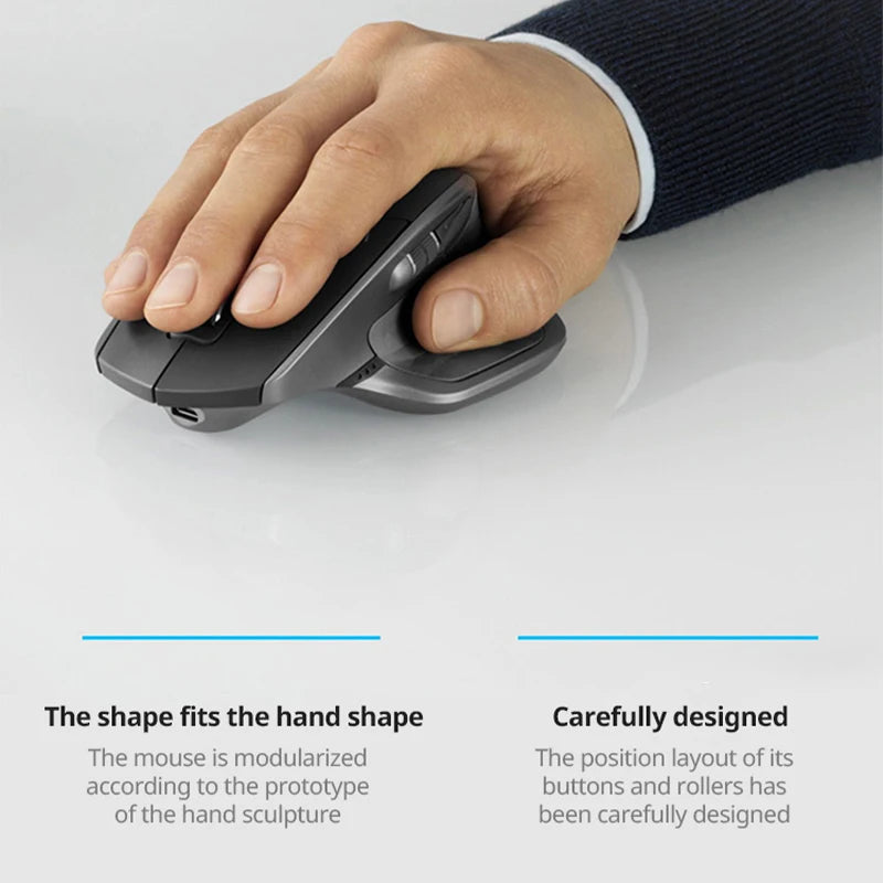 Logitech MX Master 2S Wireless Bluetooth Mouse – Rechargeable, Office & Laptop