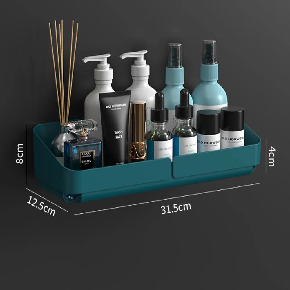 Convenience Wall Shelf – Bathroom & Kitchen Storage Organizer