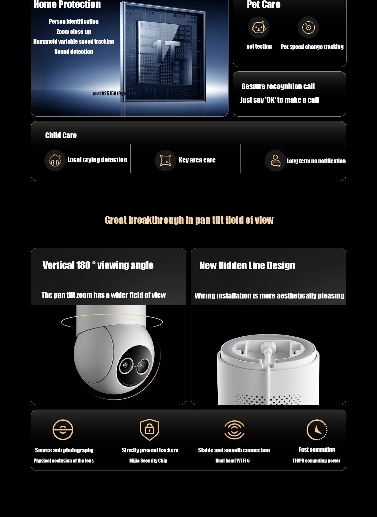 Xiaomi Smart Camera 4 – Zoom Version, 4K Indoor Monitoring Camera