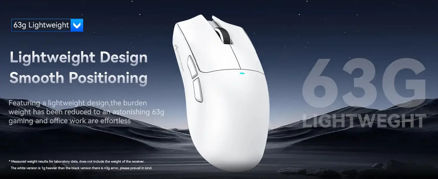 ATTACK SHARK X11 Gamer Mouse – Wireless, 3 Modes & Charging Dock