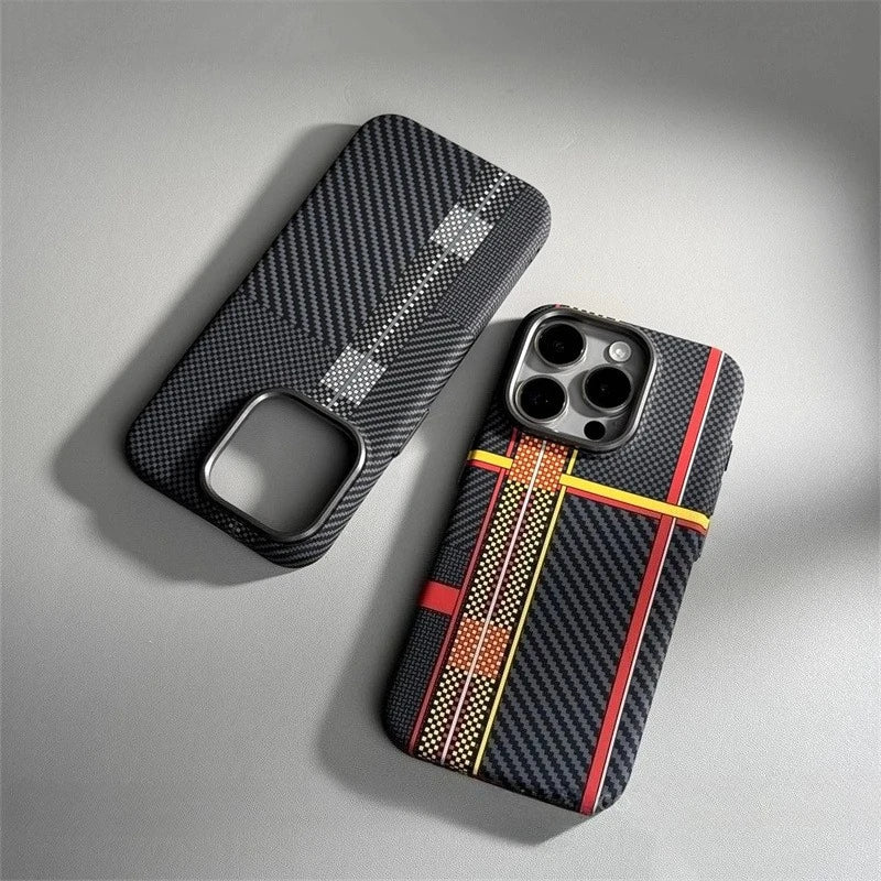 Carbon Fiber MagSafe iPhone Case – Hard Protective Cover