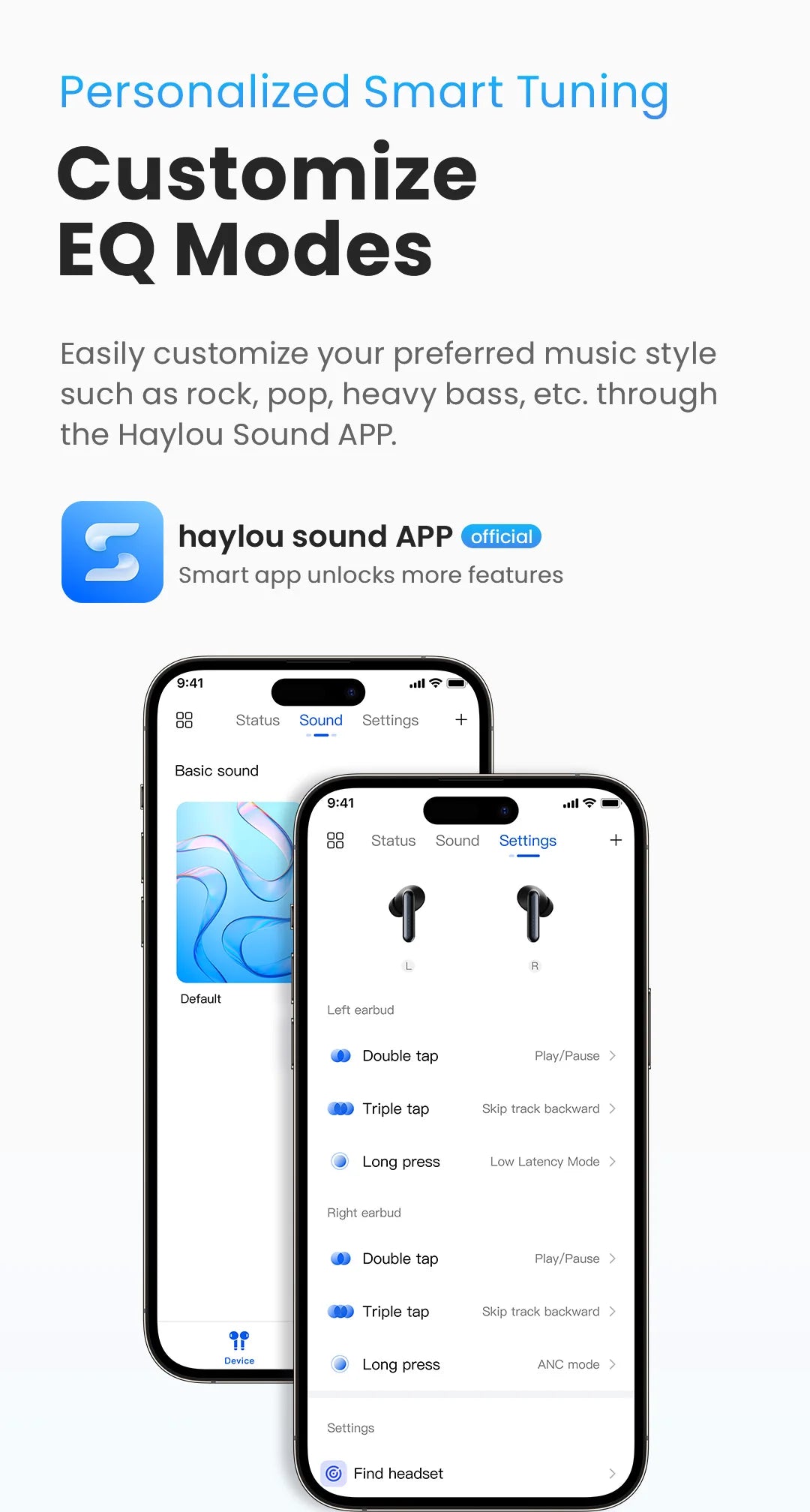 HAYLOU Mori Pro ANC Wireless Earbuds Bluetooth 5.4 Headphones 43dB Hi-Res Audio Noise Cancellation 6 Mics Earphones 28Hrs