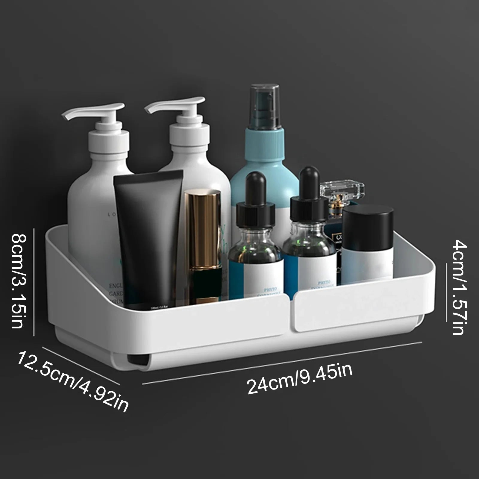 Convenience Wall Shelf – Bathroom & Kitchen Storage Organizer