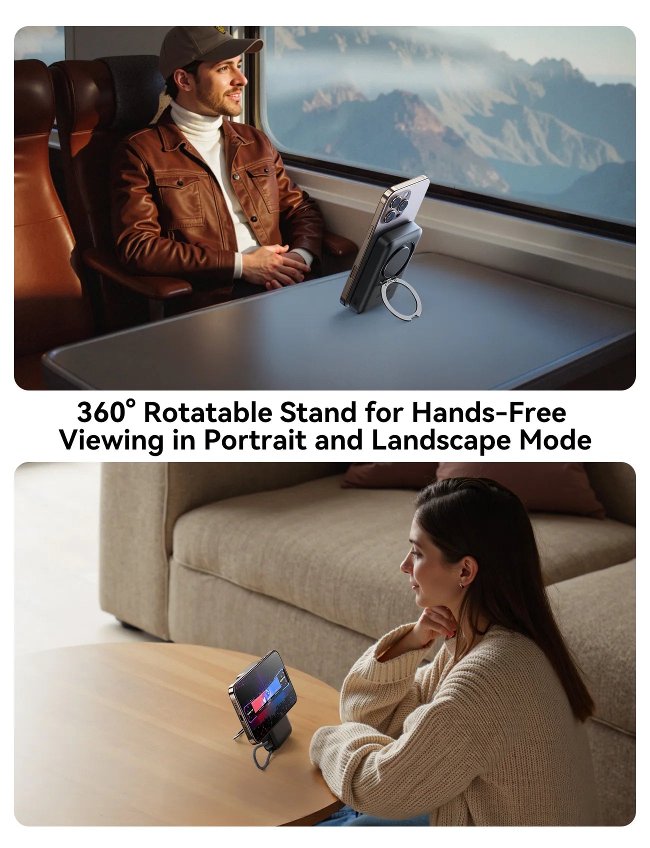 Magnetic 3-in-1 Wireless Power Bank – 10000mAh Fast Charge for Apple Devices