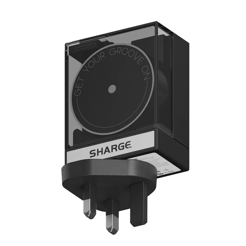 SHARGE Retractable 65W USB C Charger GaN Power 2 Devices PD Fast Charging for MacBook Pro/Air, iPhone 16,Pixel Book