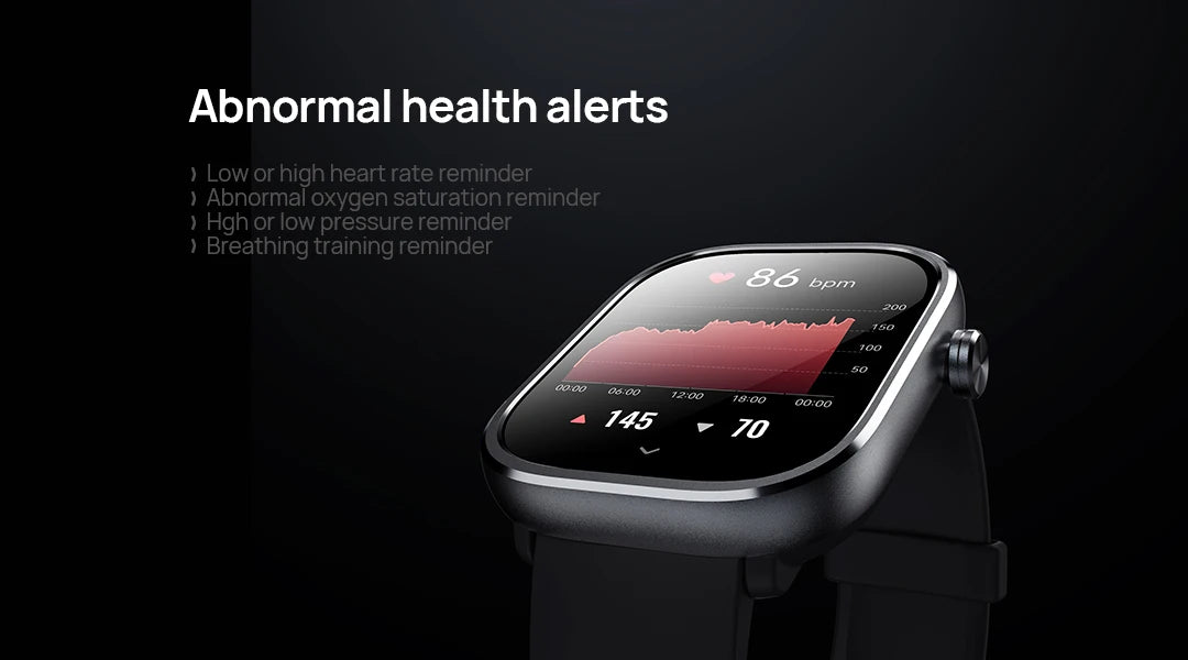 Mibro C4 Smartwatch – 2’’ Large Screen, Bluetooth Call, Heart & Oxygen Monitor