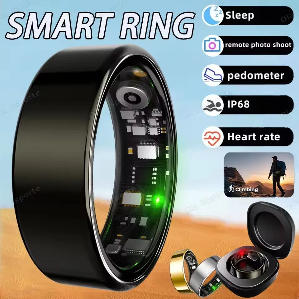 Smart Ring 2025 – Health & Fitness Tracker, Waterproof IP68