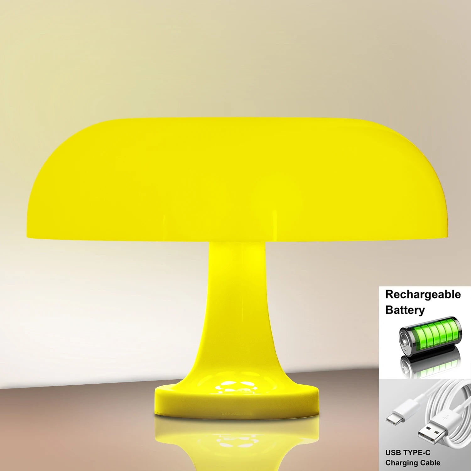 Modern Bauhaus Table Lamp – Classic Mushroom Bedside Lamp