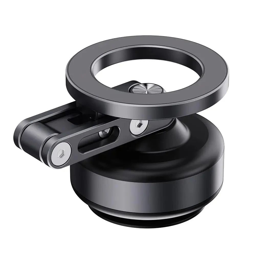 Magnetic Car Phone Mount – Aluminum Alloy, Rotating & Foldable