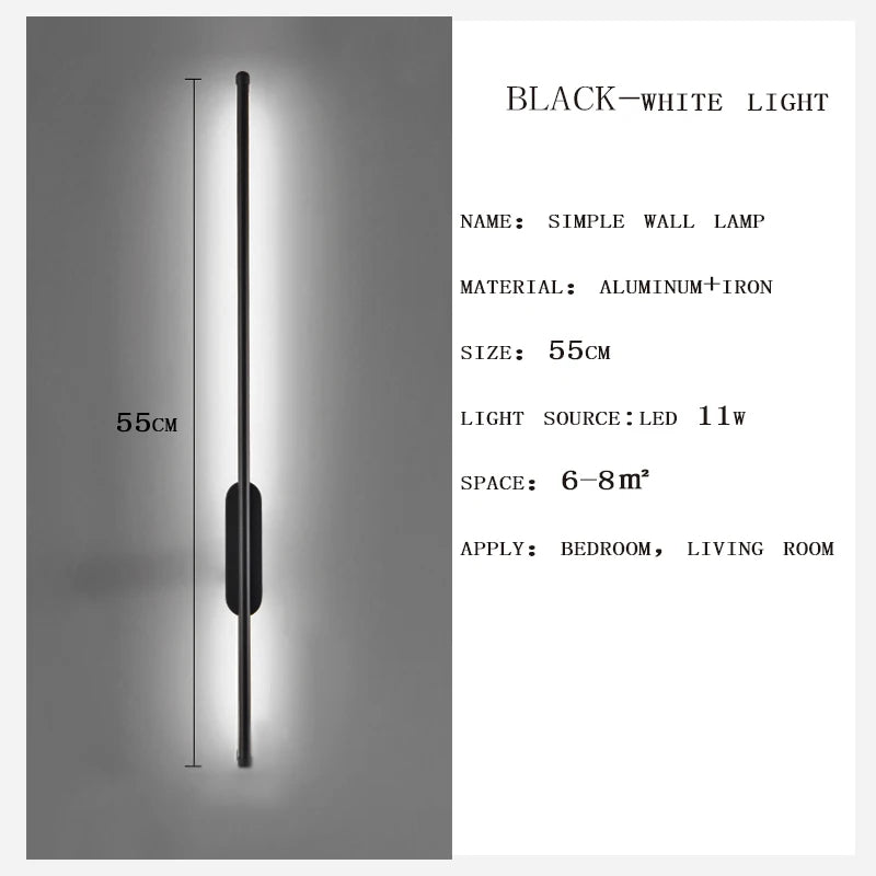 Wall Lamp for Bedroom & Kitchen – Black Gold LED