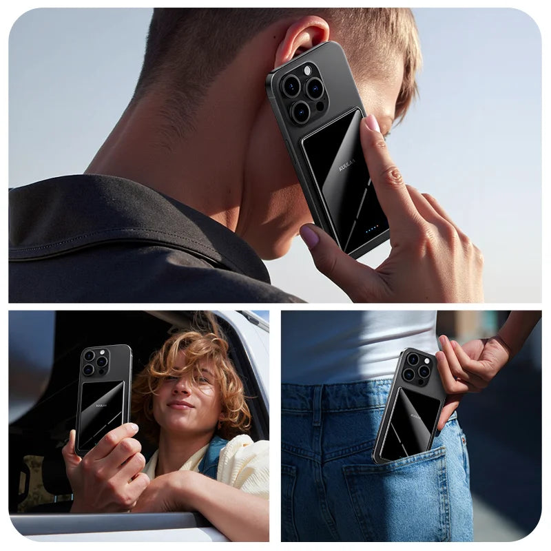 Slim KUULAA Magnetic Power Bank – Wireless for MagSafe