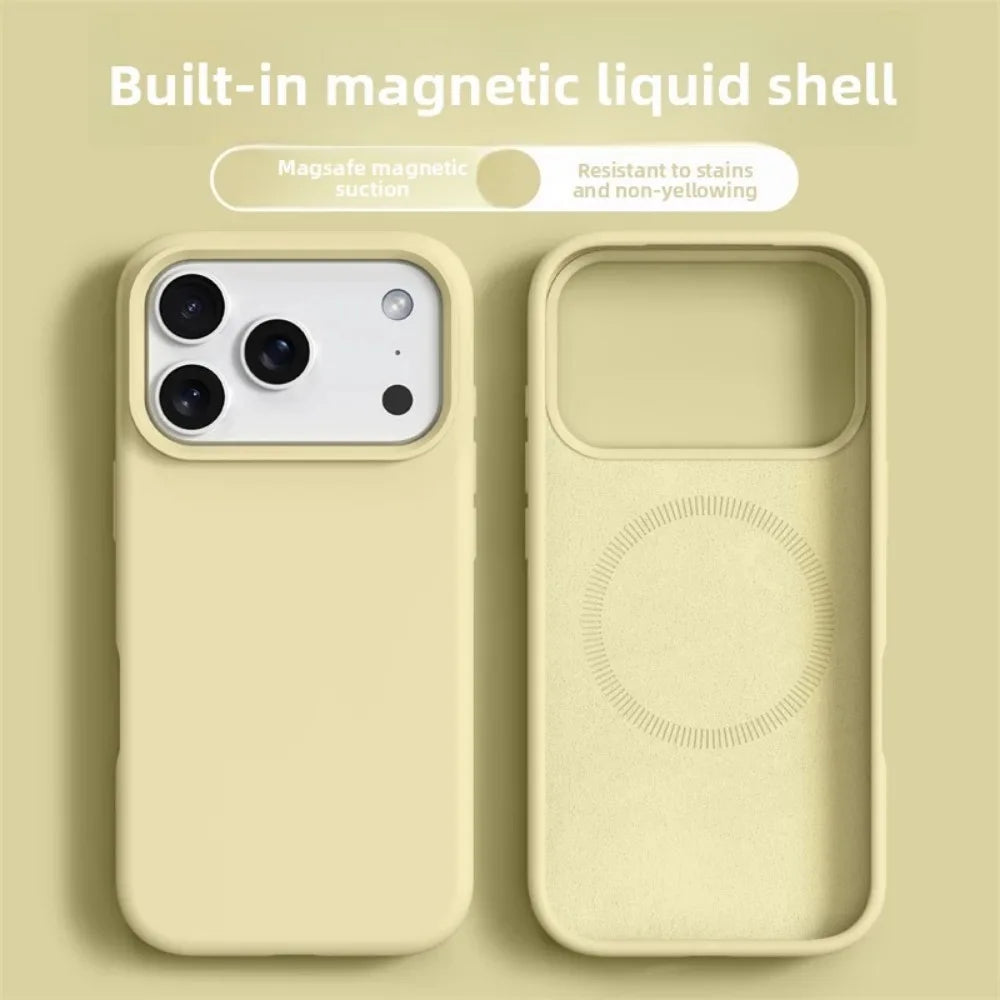 Magnetic Liquid Silicone Case – iPhone 16 & 17 Series