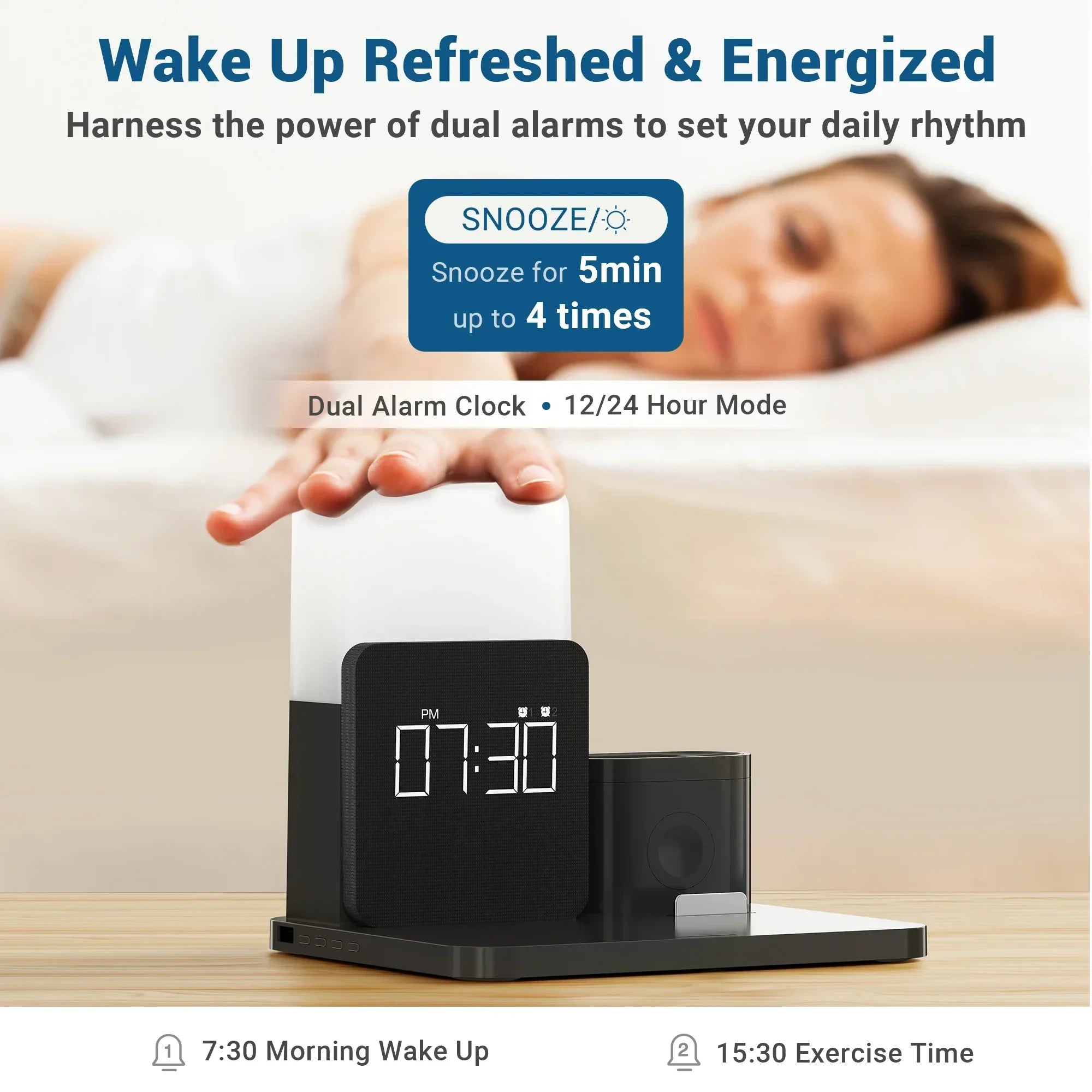 Magnetic Wireless Charging Dock – Fast Desktop Charger for Smartphones