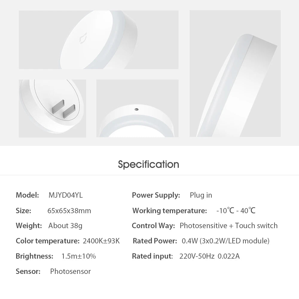Mijia Smart Infrared LED Motion Sensor Night Light – Dimmable Plug-In
