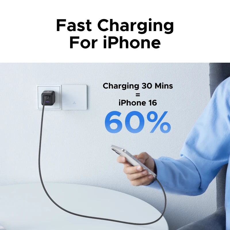 UGREEN 45W GaN USB-C Charger – PD3.0 PPS Fast Charging
