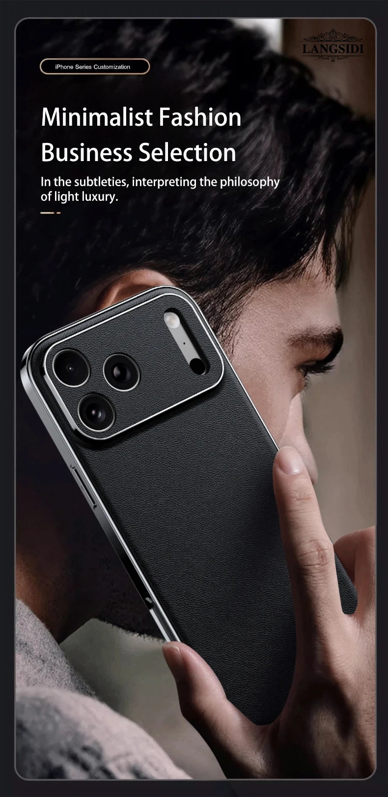 Luxury Leather Protective Case – iPhone 16 & 17 Series