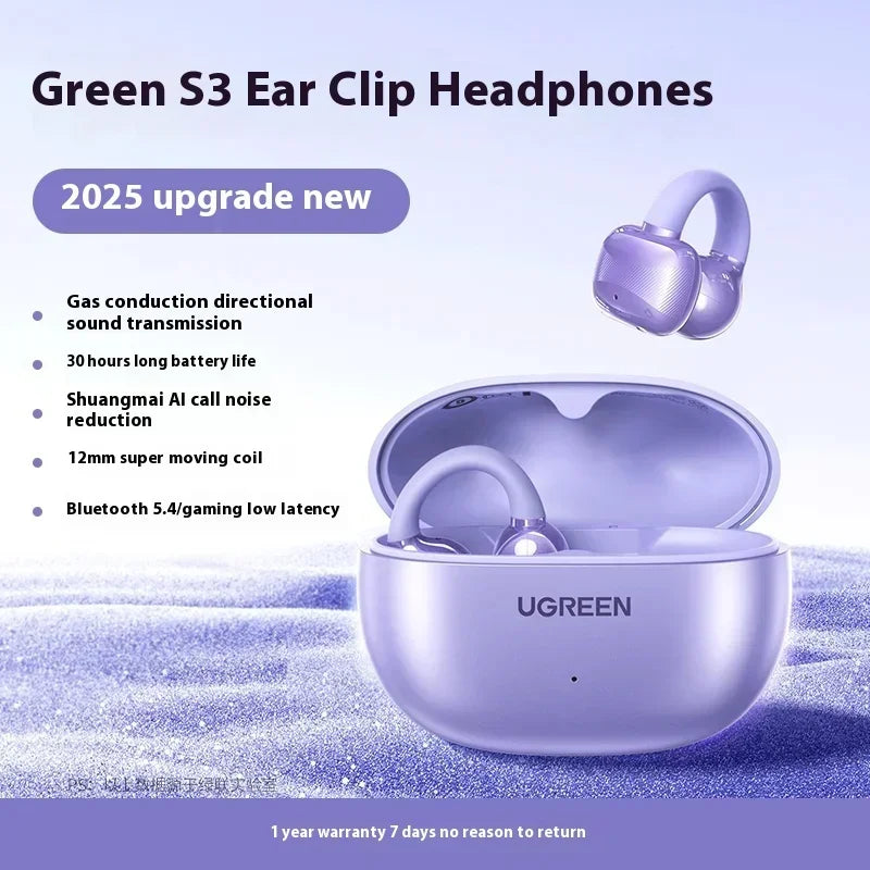 UGREEN HiTune S3 TWS Bluetooth Earphones – Hifi Sound, Noise Reduction, Open-Ear