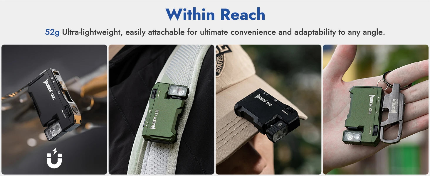 WUBEN G5 Mini Flashlight – 400L EDC Rechargeable Pocket Torch