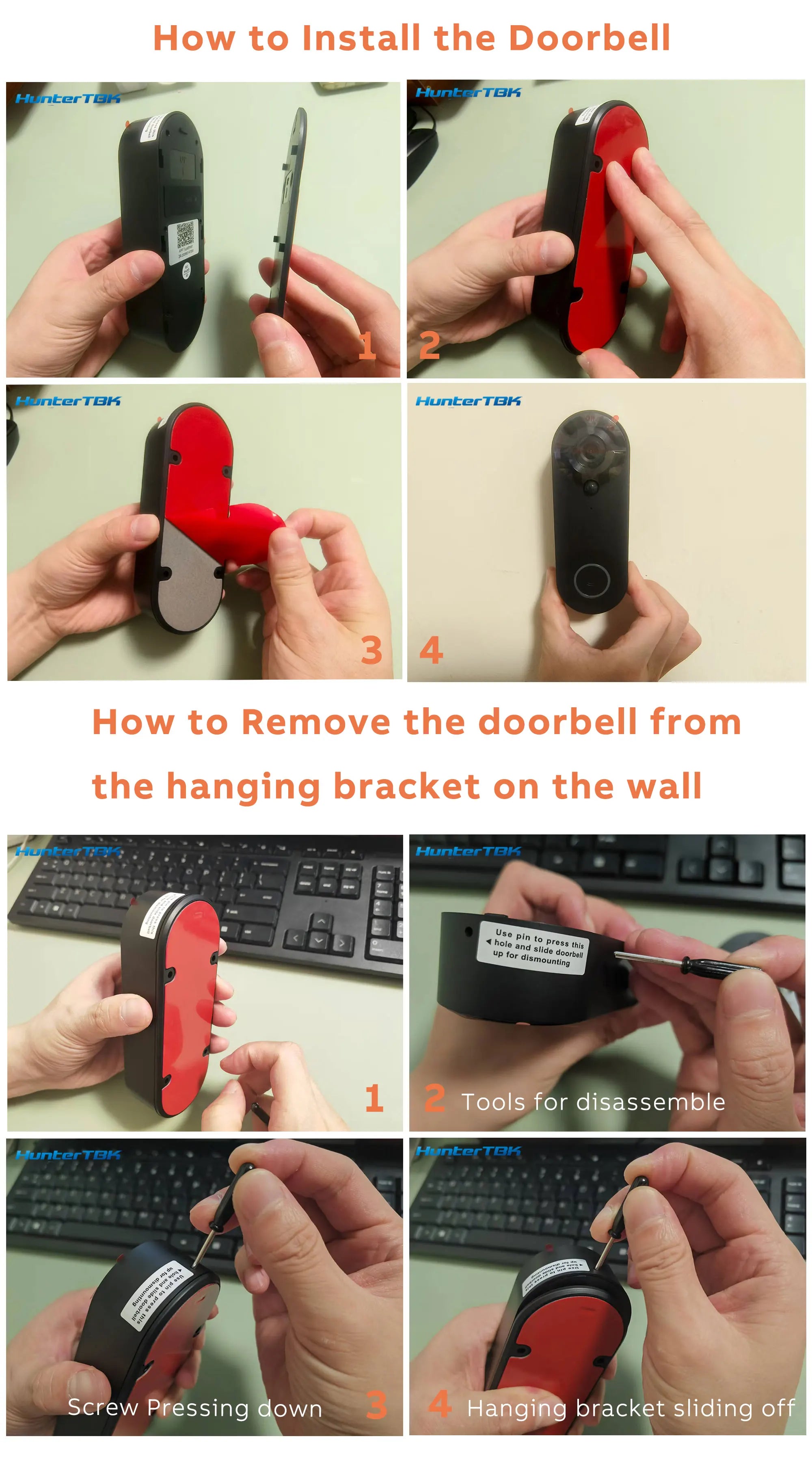 Smart 1080p Wi-Fi Video Doorbell – Motion Detect & Night Vision