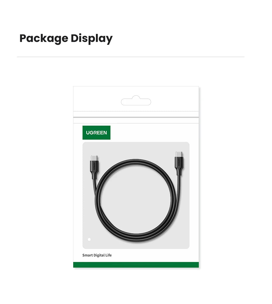 UGREEN USB-C to USB-C 5A – 100W Fast Charge