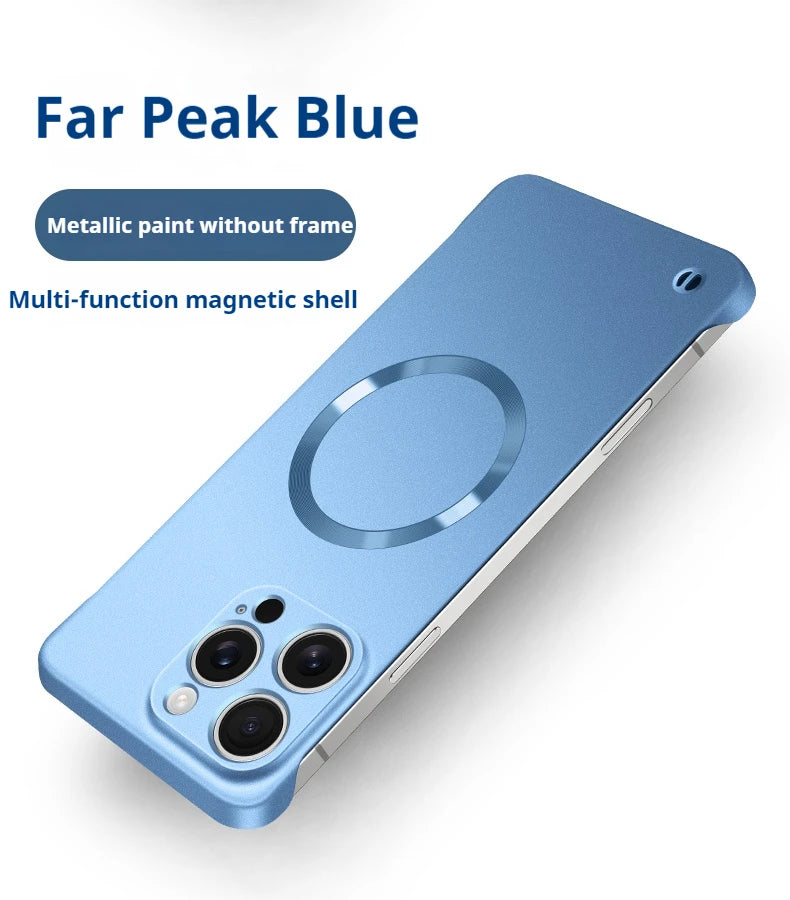 Ultra Slim Metallic Magsafe iPhone Case – Cooling Hard Cover