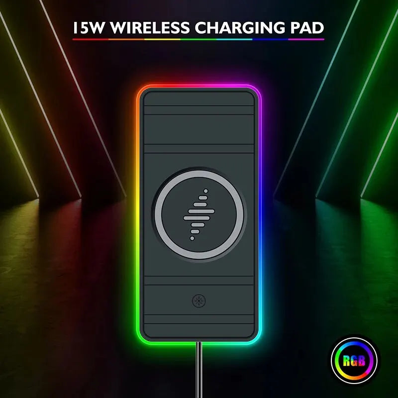 Silicone Car Wireless Charger – 15W, Non-Slip Pad