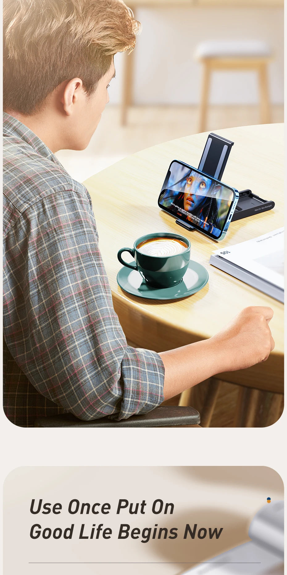 Essager Universal Desktop Mobile Phone Holder Stand For iphone14 13 Pro Max iPad Xiaomi Foldable Desk Bracket Portable Stand New