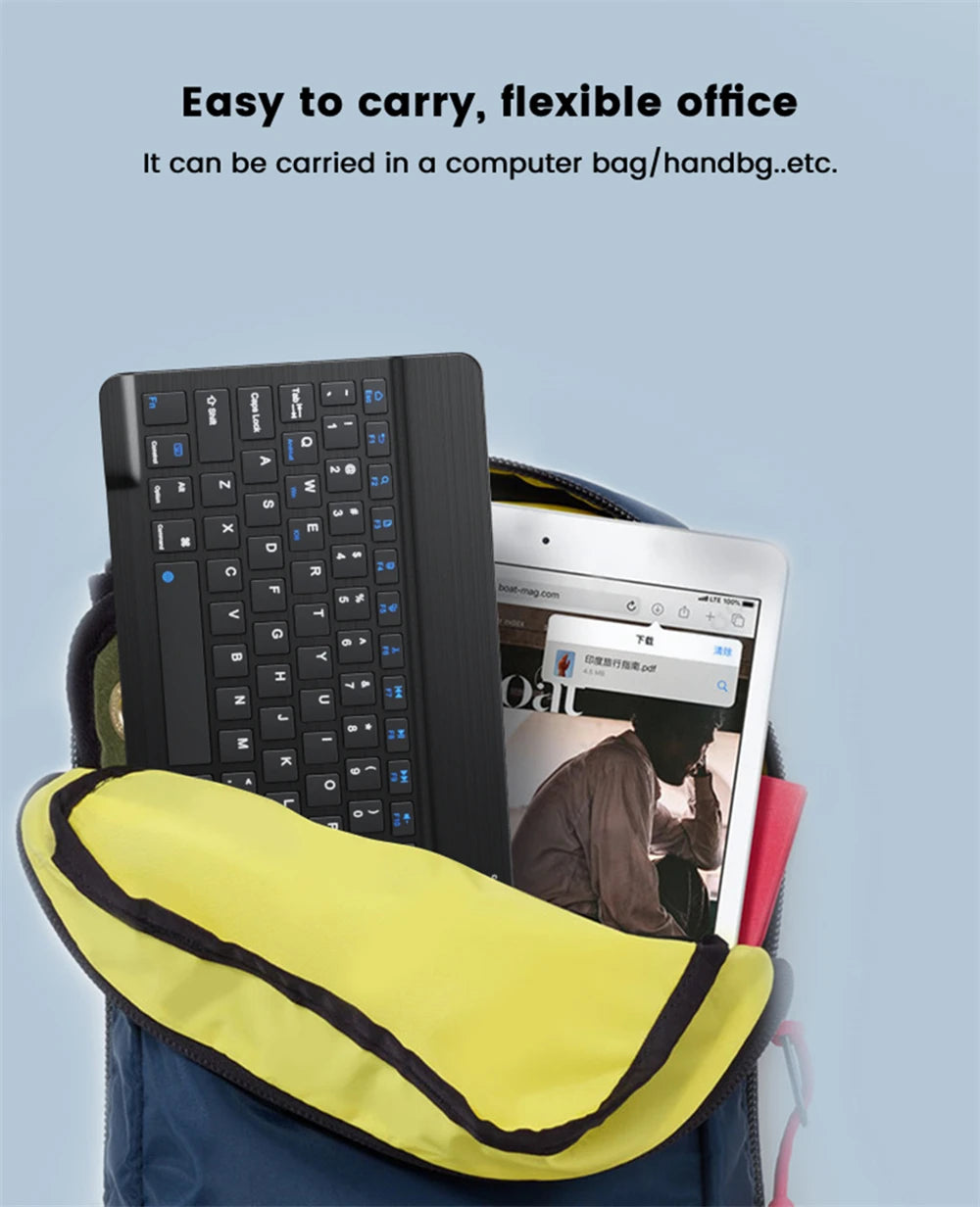 Wireless Keyboard Mouse Combo – iPad, Android, Windows Tablet, Multi-Language