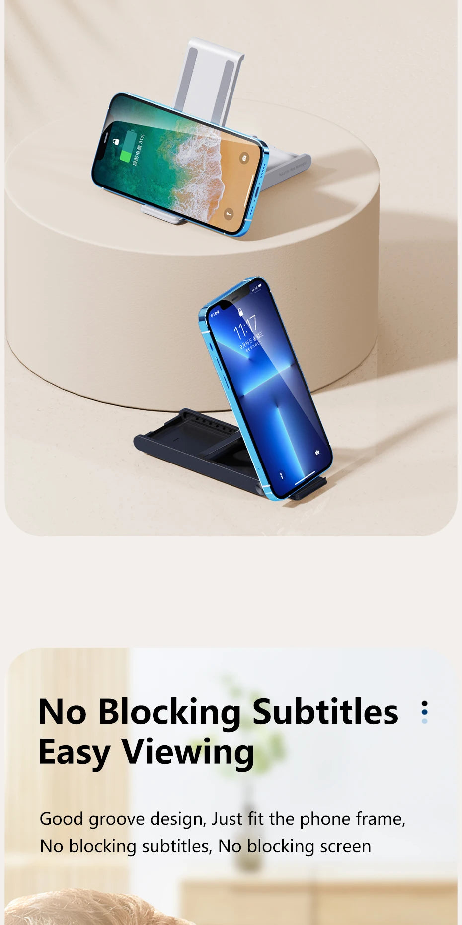 Essager Universal Desktop Mobile Phone Holder Stand For iphone14 13 Pro Max iPad Xiaomi Foldable Desk Bracket Portable Stand New