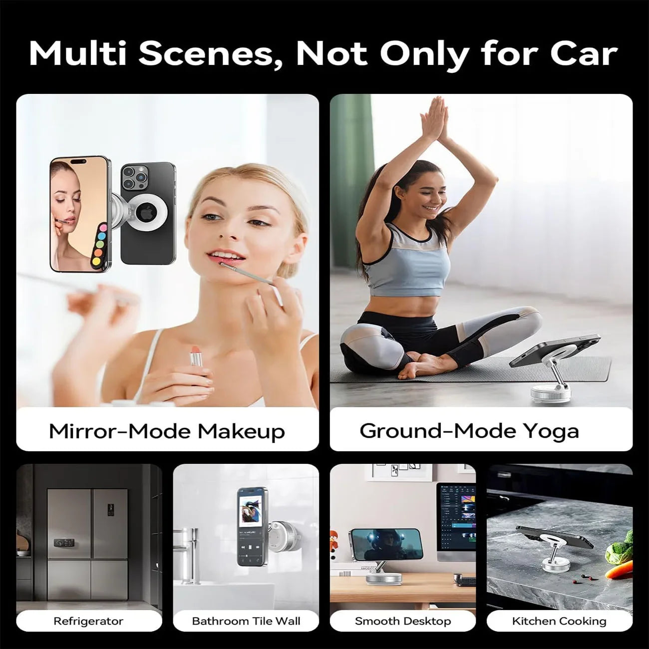 Foldable Magnetic Phone Holder – 360° Rotation