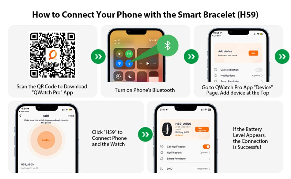 Smart Fitness Tracker Bracelet – Heart Rate & Pedometer