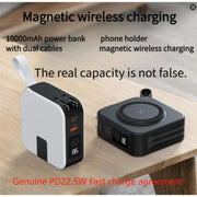 Portable 10000mAh Magnetic Power Bank – Fast Charging for iPhone 14 Mini