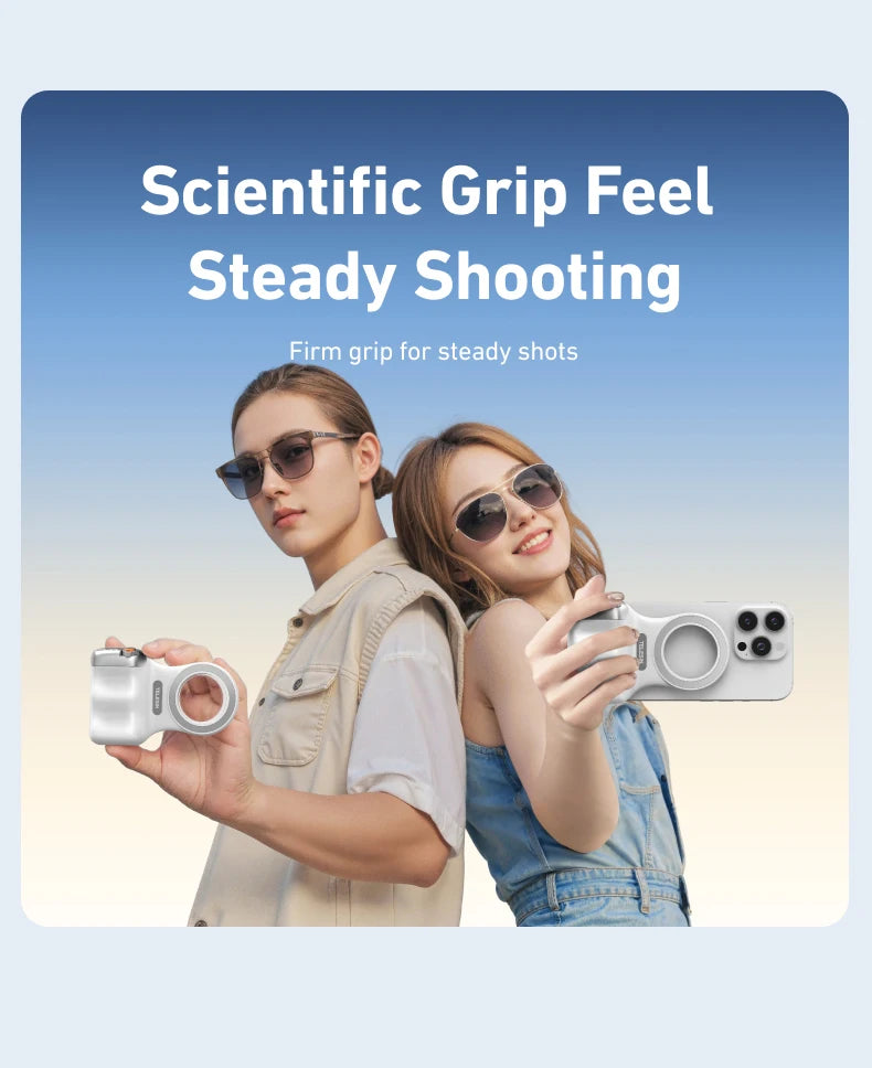 TELESIN Phone Camera Grip with Remote – iPhone & Android