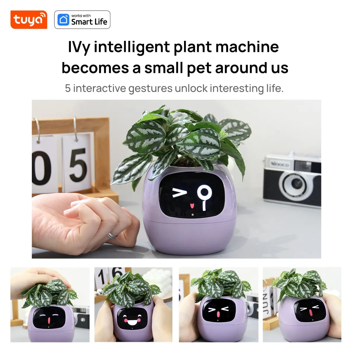 Ivy Tuya Smart Planter – AI Plant Care with Sensors